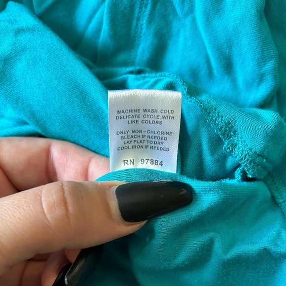 TART Adrianna Maxi Dress Size Small Teal Blue - Picture 8 of 10